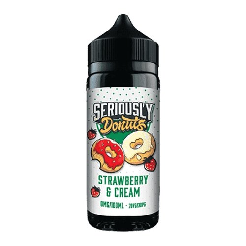 Seriously Donuts 100ml Shortfill-Strawberry and Cream-vapeukwholesale
