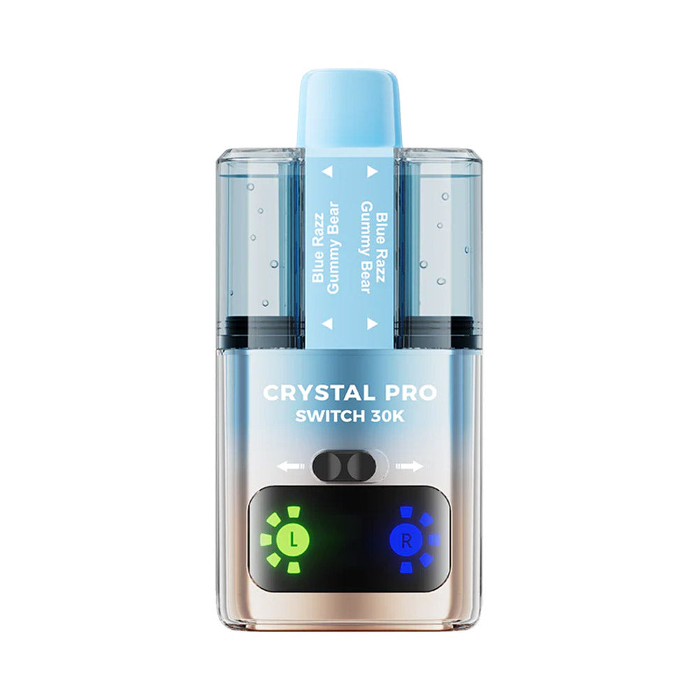 Crystal Pro Switch 30K Puffs Prefilled Pod Kit Box of 5 - Blue Razz Gummy Bear at UK Vaper Wholesale