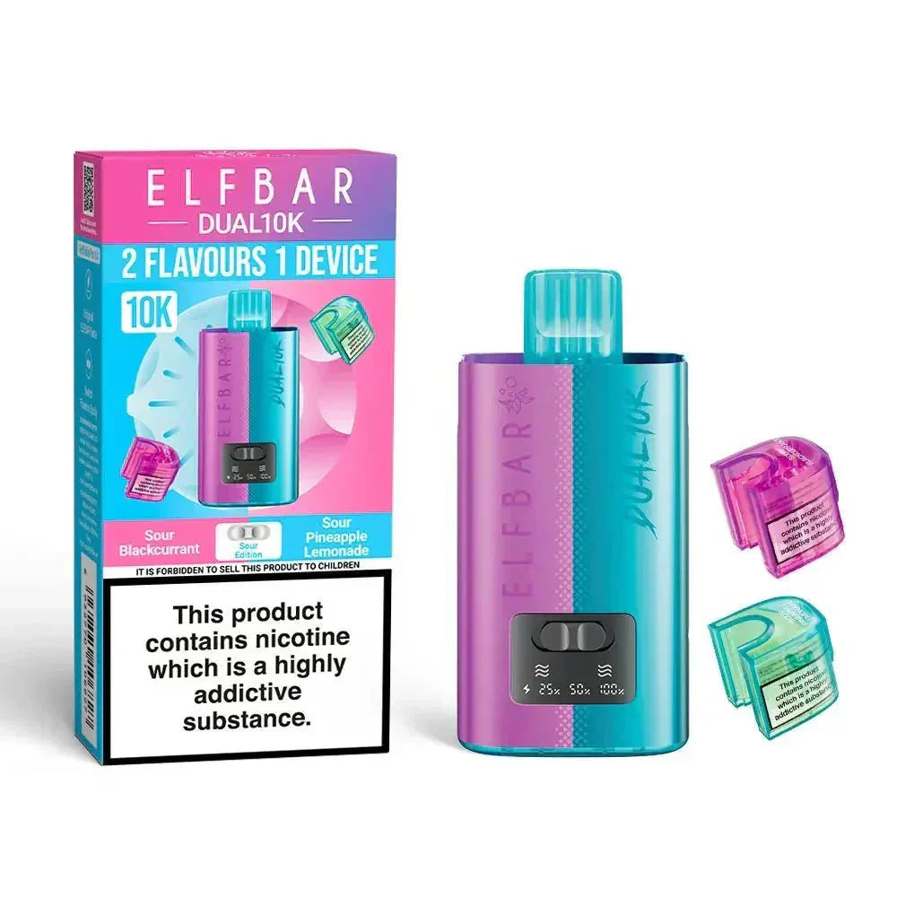 Image Of Elf B Dual 10k Prefilled Pod Vape kit - Box of 5