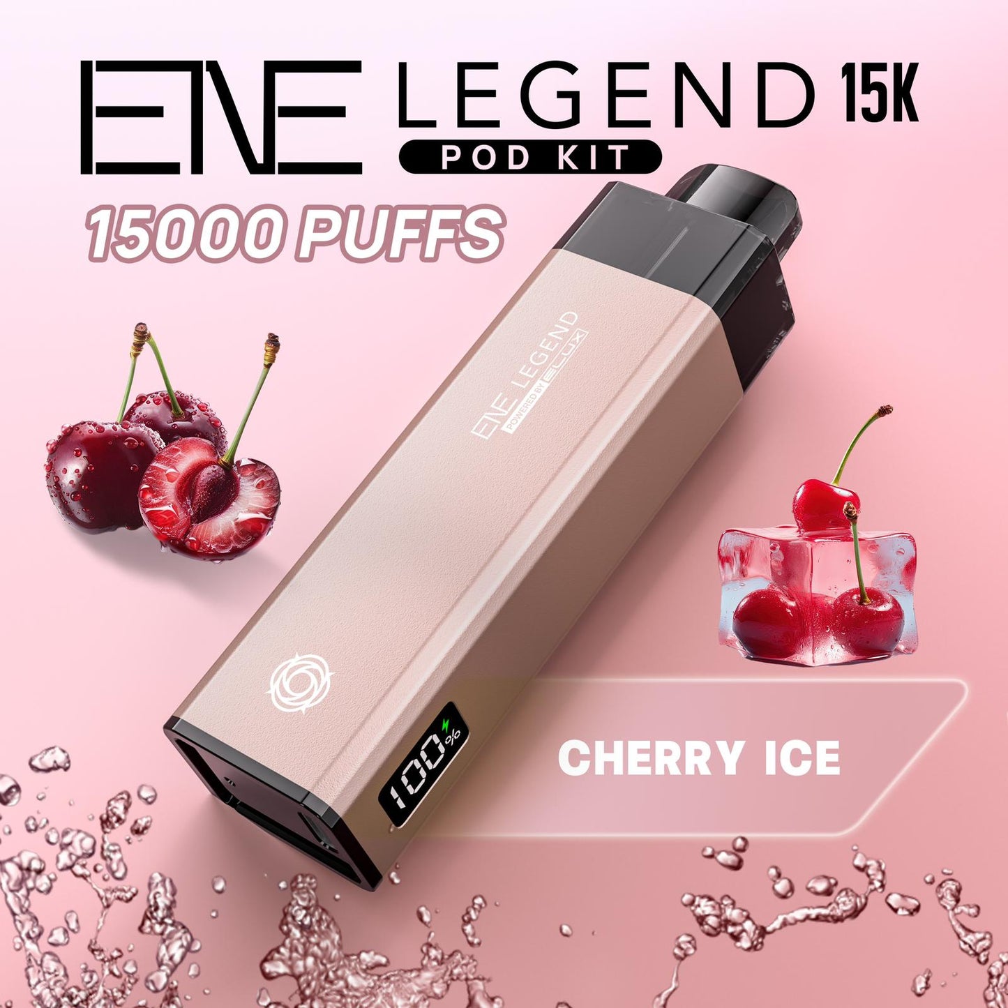 Elux ENE Legend 15k Puffs Prefilled Pod Kit - Box of 5 Available In Cherry Ice Flavour