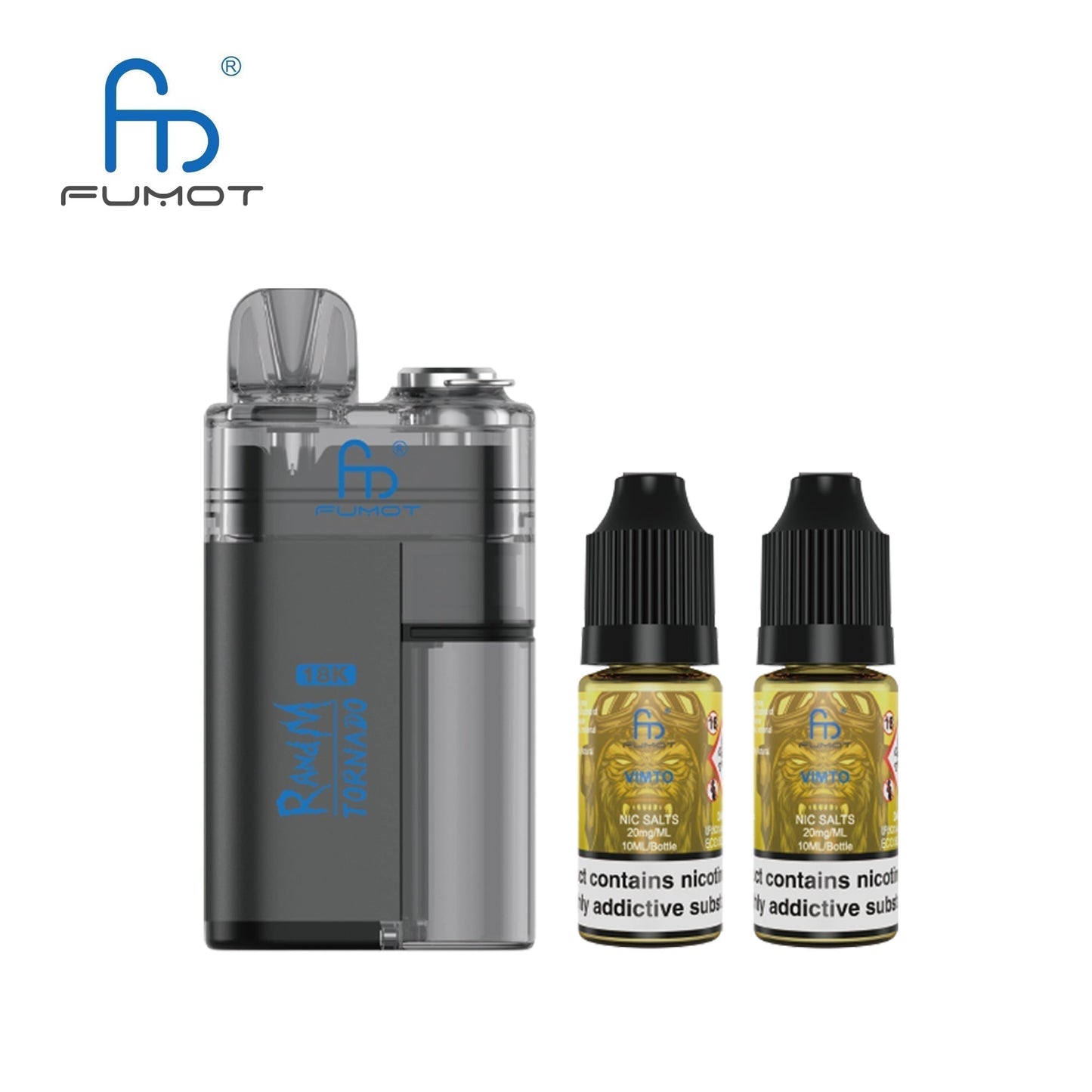 Fumot RandM Tornado 18000 Pre-Filled Pod Kit - Box of 5 in Vimto Flavour at UK Vaper Wholesale