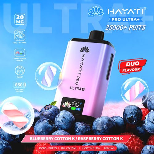 Hayati Pro Ultra Plus 25000 Prefilled Pod Kit Box of 5 - Duo Flavour at UK Vaper Wholesale