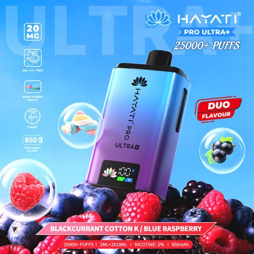 Hayati Pro Ultra Plus 25000 Prefilled Pod Kit Box of 5 - Duo Flavour at UK Vaper Wholesale