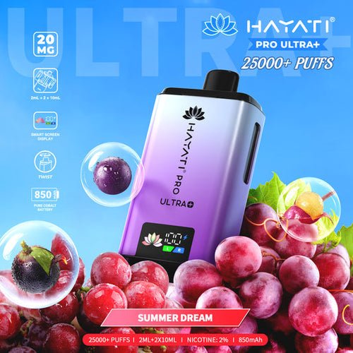 Hayati Pro Ultra Plus 25000 Prefilled Pod Kit Box of 5 - Smmer Dream Flavour at UK Vaper Wholesale