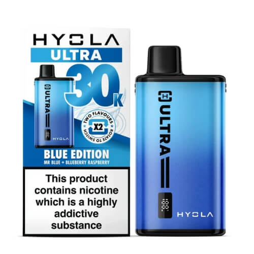 Hyola Ultra 30k Prefilled Pod Vape Kit - Box of 5 - Available In Blue Edition Flavour 