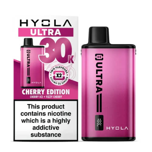 Hyola Ultra 30k Prefilled Pod Vape Kit - Box of 5 - Available In Cherry Edition  Flavour