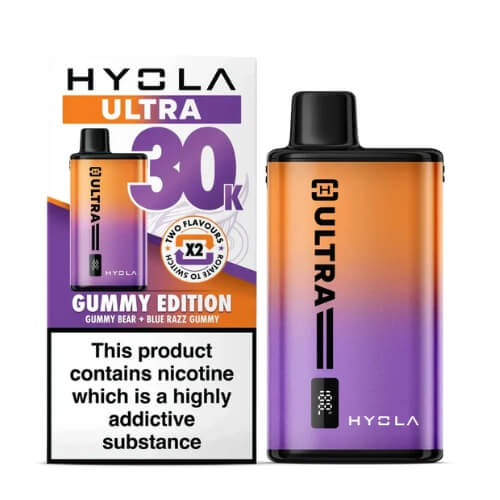 Hyola Ultra 30k Prefilled Pod Vape Kit - Box of 5 - Available In Gummy Edition Flavour