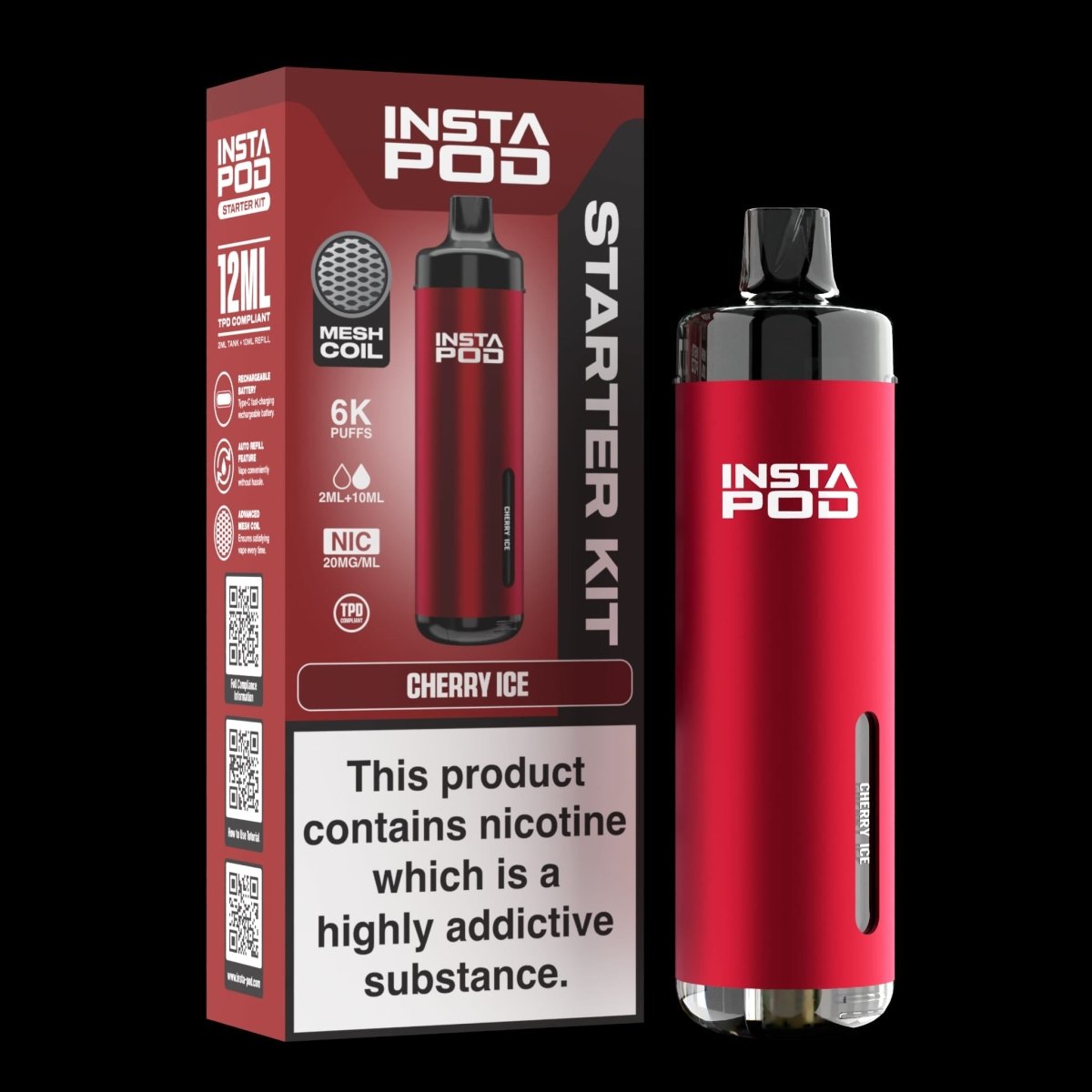 Image Of Insta Pod 6000 Prefilled Pod Vape Kit - Box of 5 