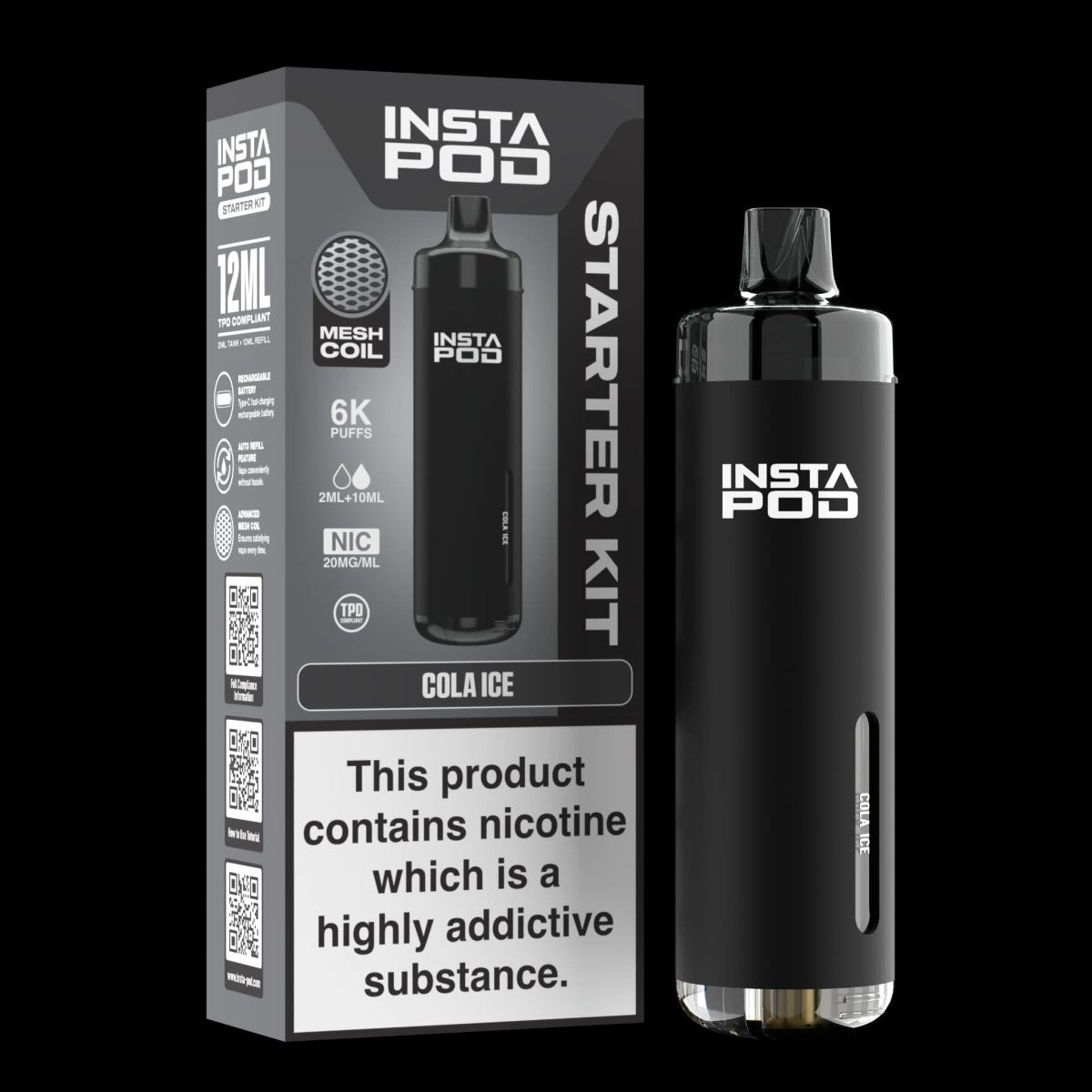 Image Of Insta Pod 6000 Prefilled Pod Vape Kit - Box of 5 