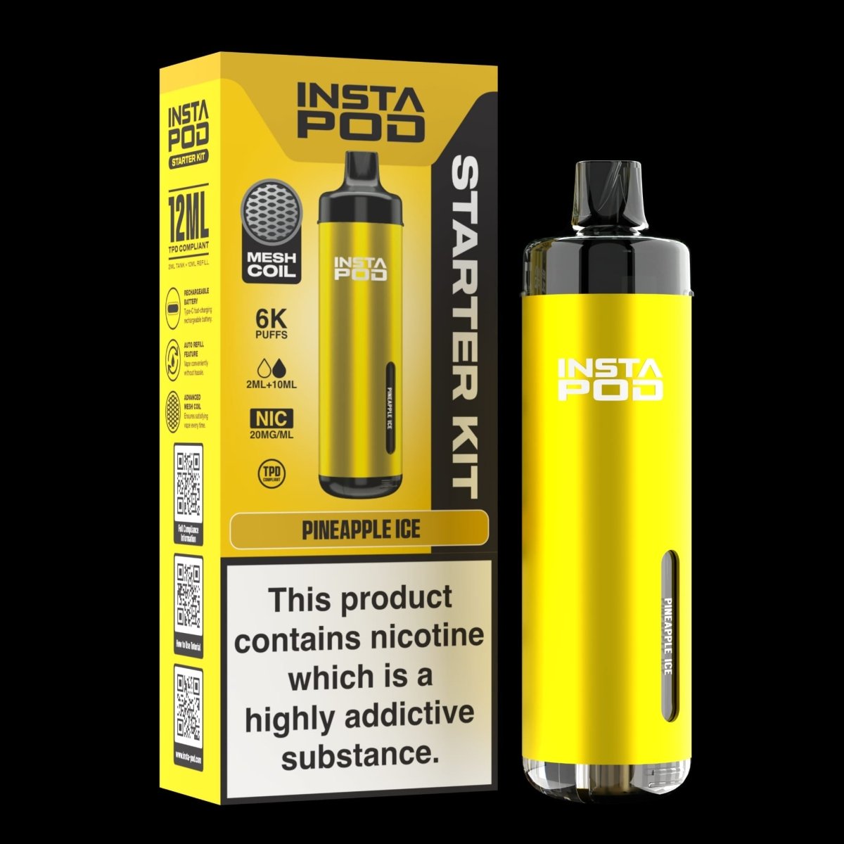 Image Of Insta Pod 6000 Prefilled Pod Vape Kit - Box of 5 