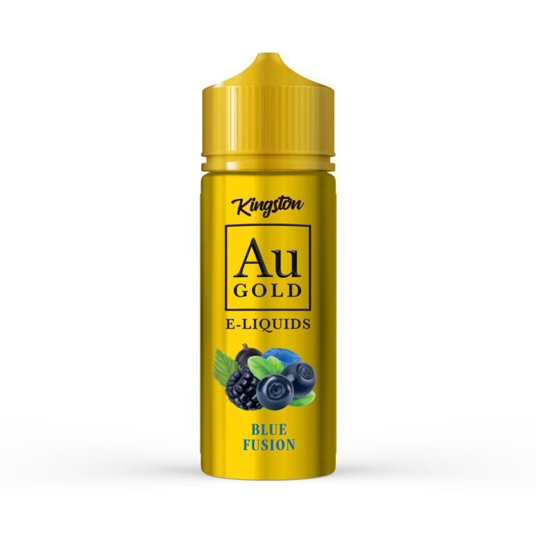 Kingston AU Gold 100ml E-liquid Shortfill-Blue Fusion-vapeukwholesale