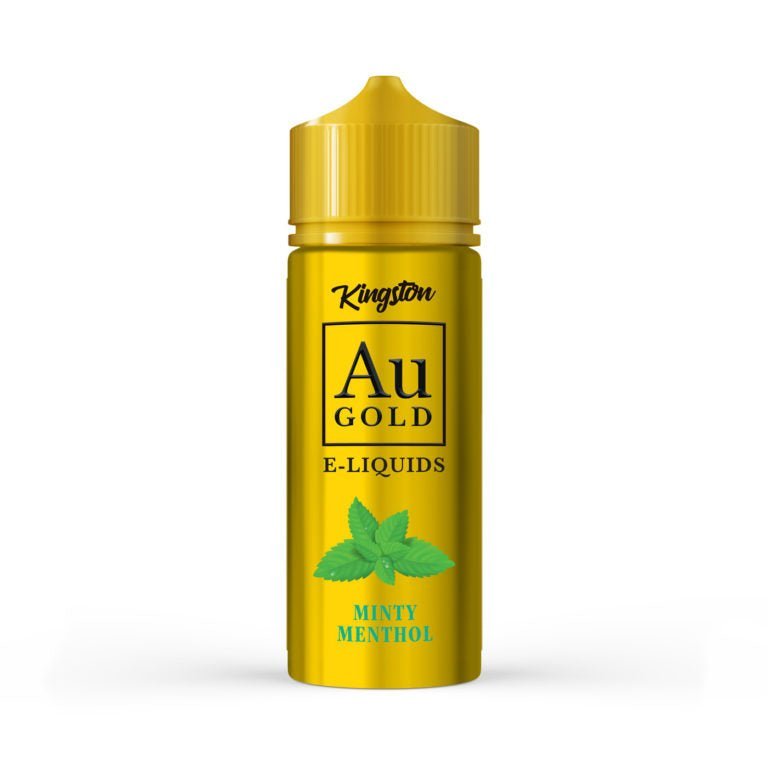 Kingston AU Gold 100ml E-liquid Shortfill-Minty Menthol-vapeukwholesale