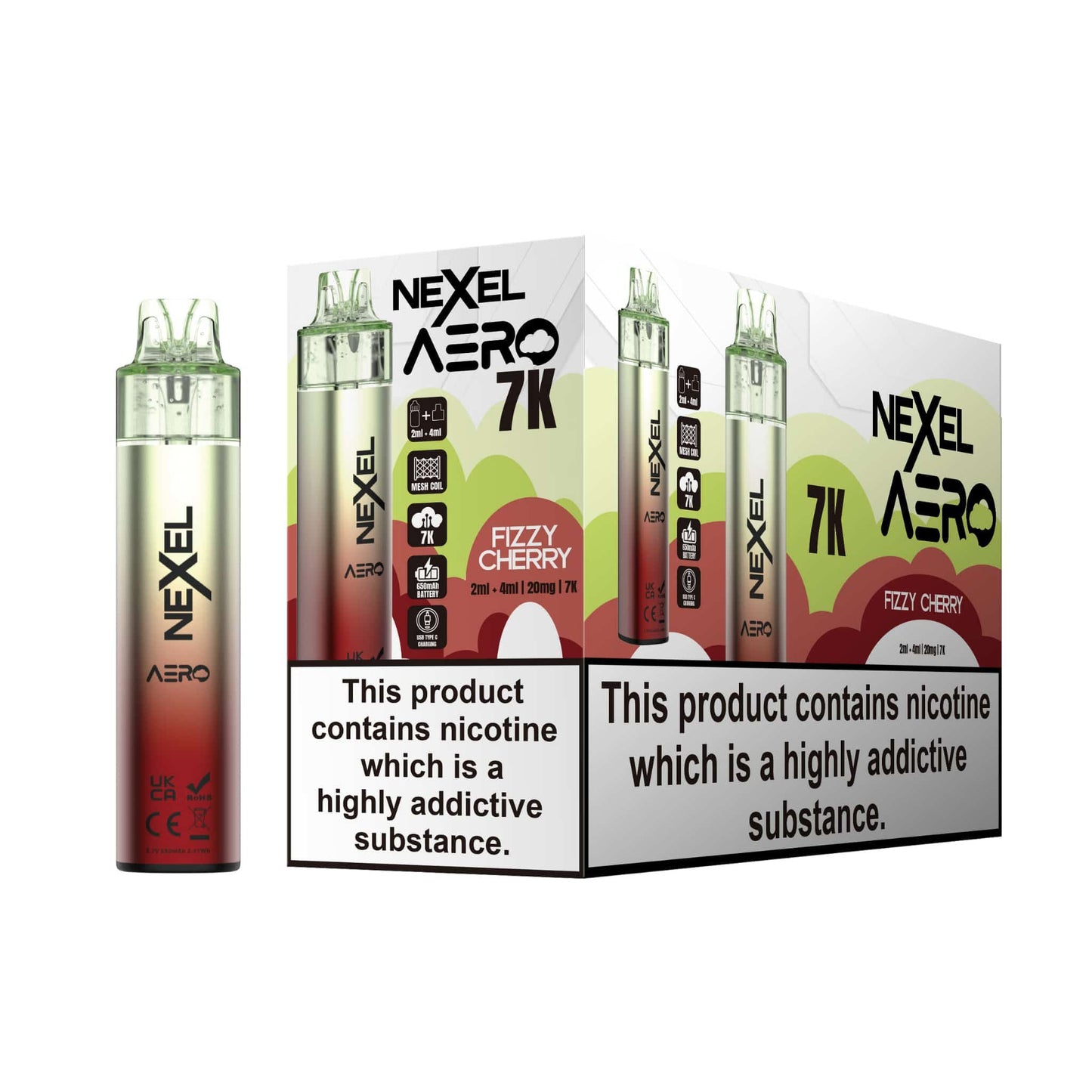 Image Of Nexel Aero 7k Prefilled Pod Vape Kit - Pack of 5