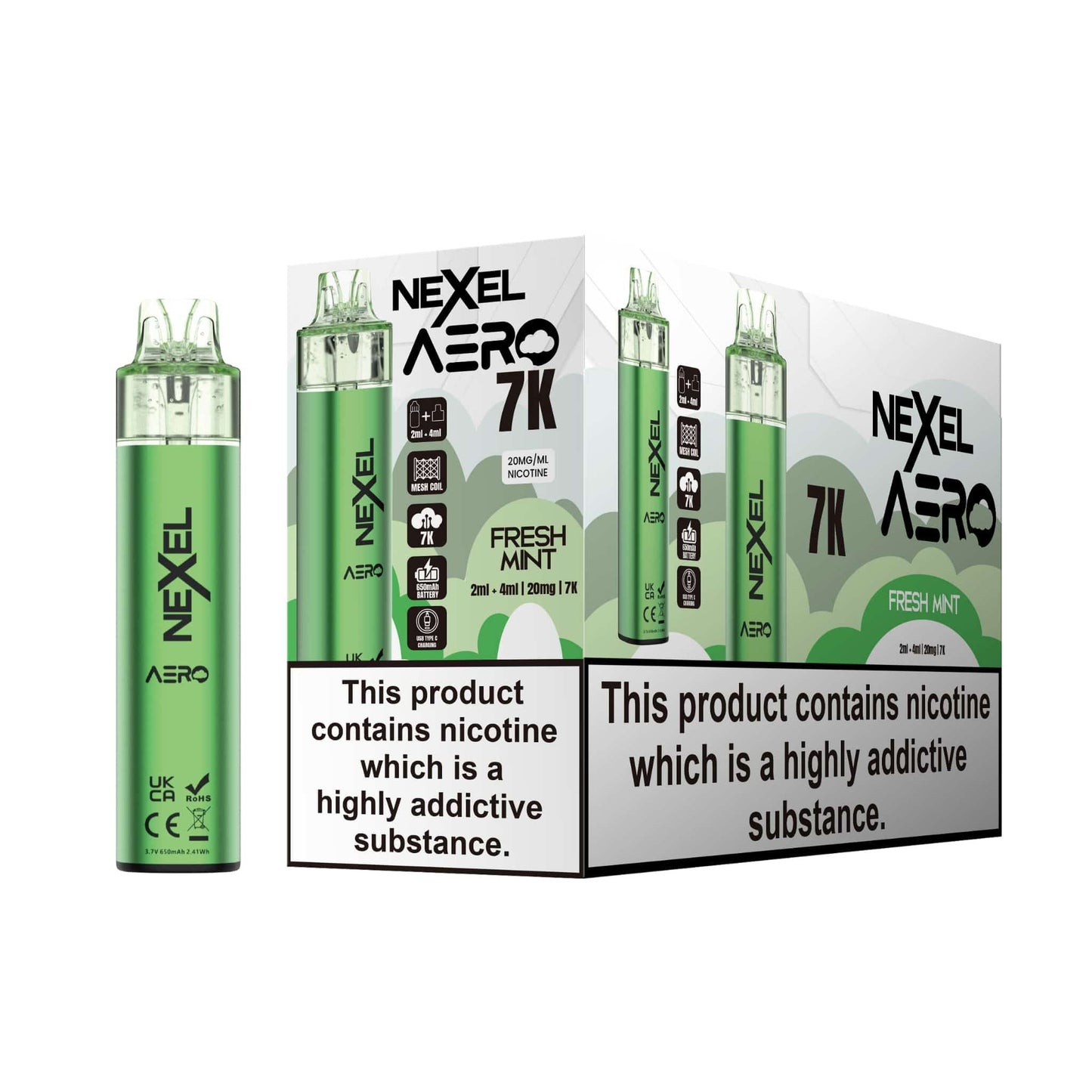 Image Of Nexel Aero 7k Prefilled Pod Vape Kit - Pack of 5