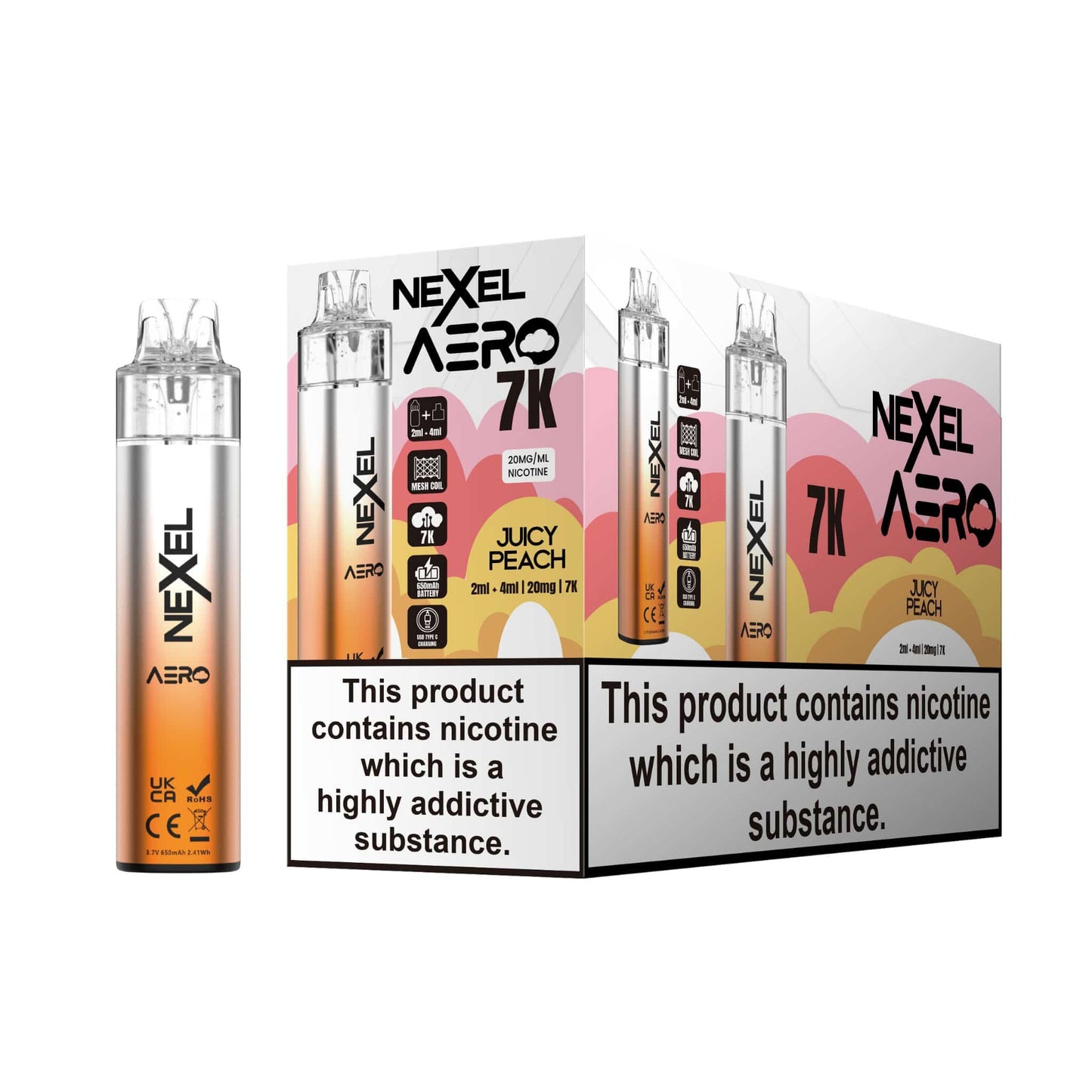 Image Of Nexel Aero 7k Prefilled Pod Vape Kit - Pack of 5