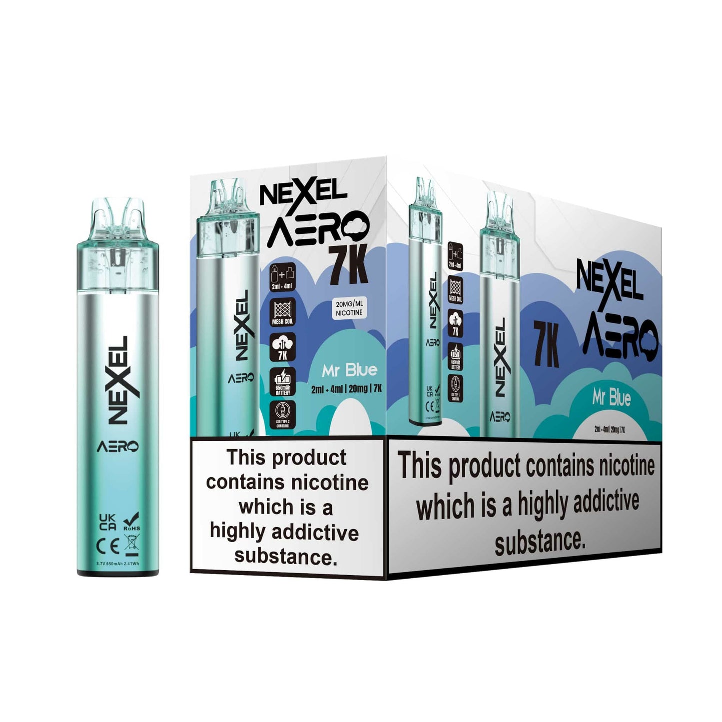 Image Of Nexel Aero 7k Prefilled Pod Vape Kit - Pack of 5