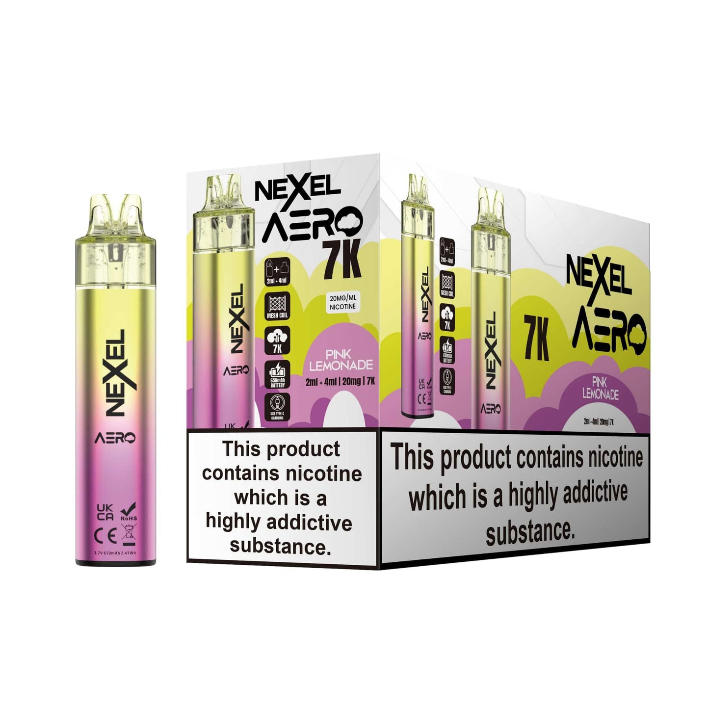 Image Of Nexel Aero 7k Prefilled Pod Vape Kit - Pack of 5