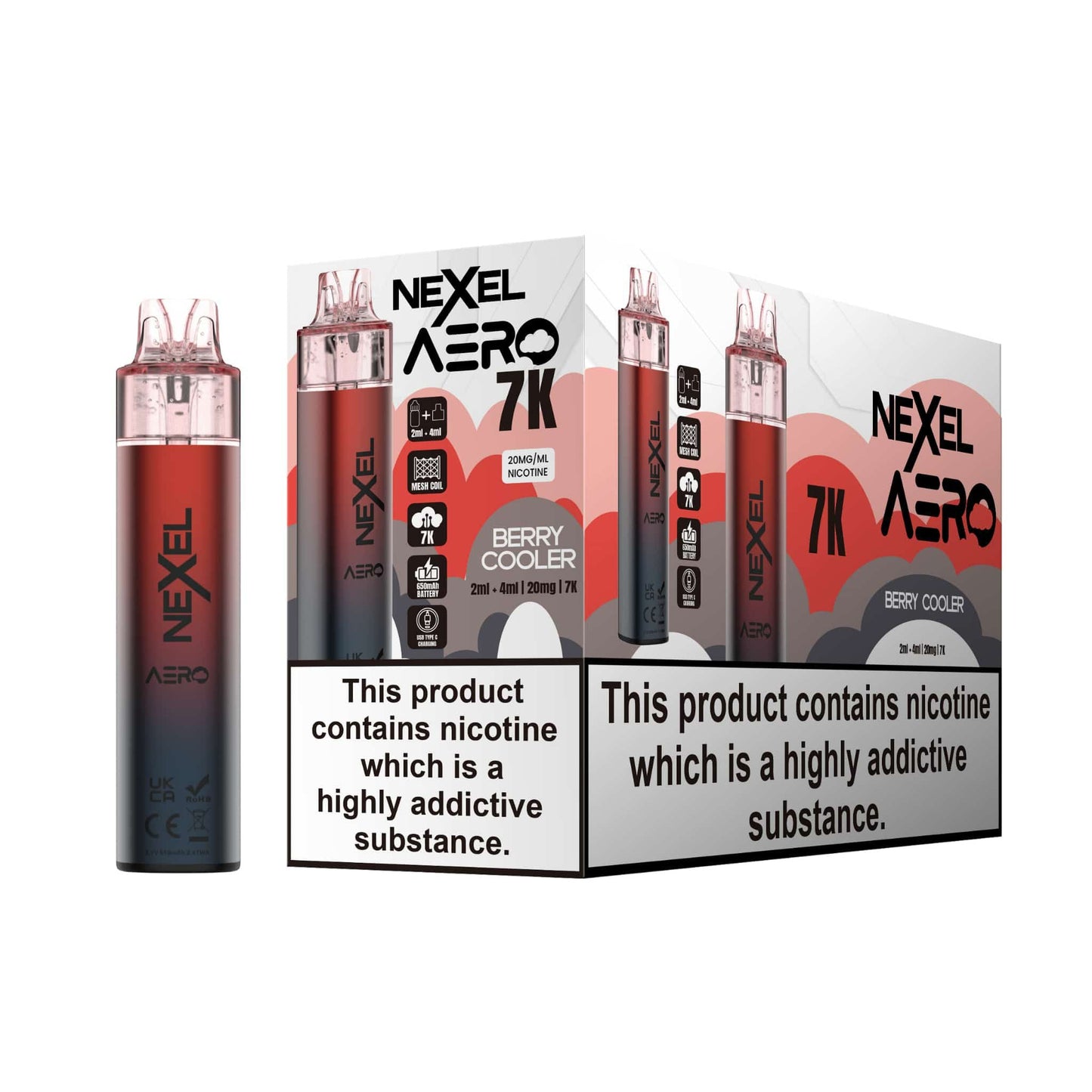 Image Of Nexel Aero 7k Prefilled Pod Vape Kit - Pack of 5