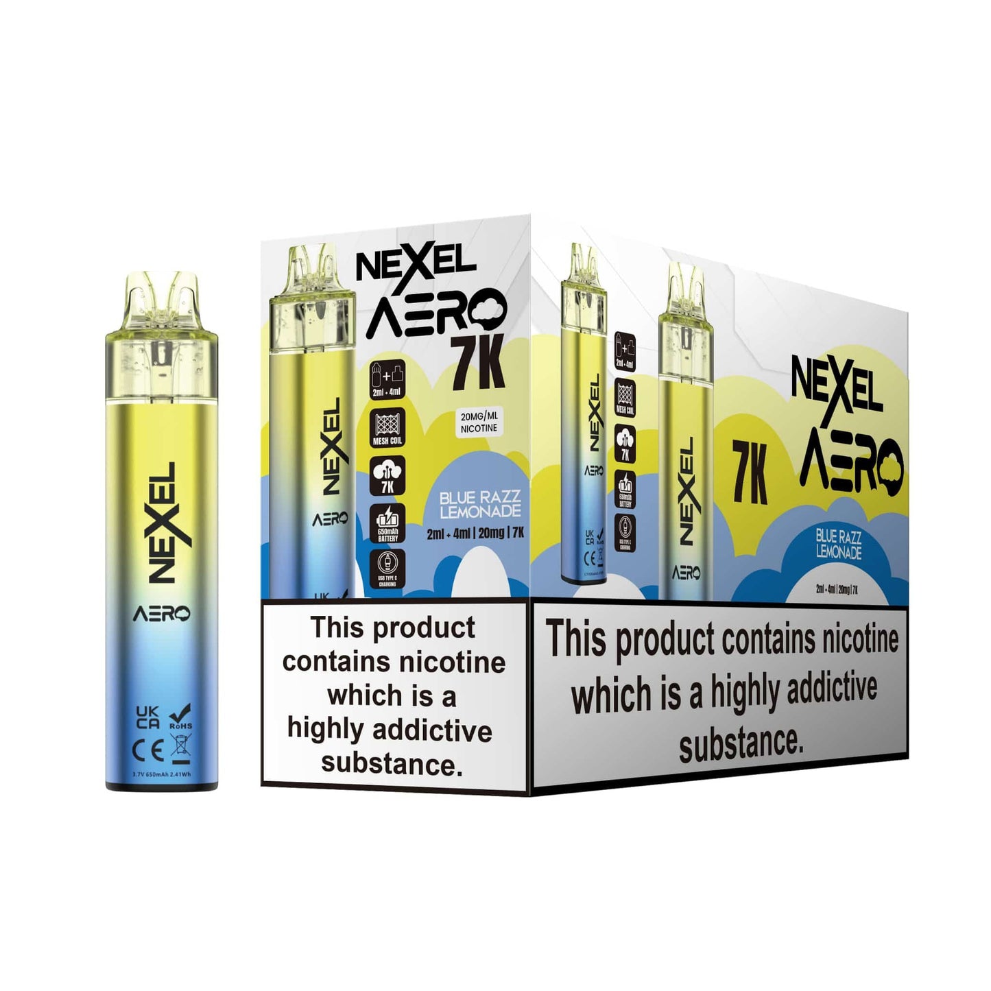 Image Of Nexel Aero 7k Prefilled Pod Vape Kit - Pack of 5