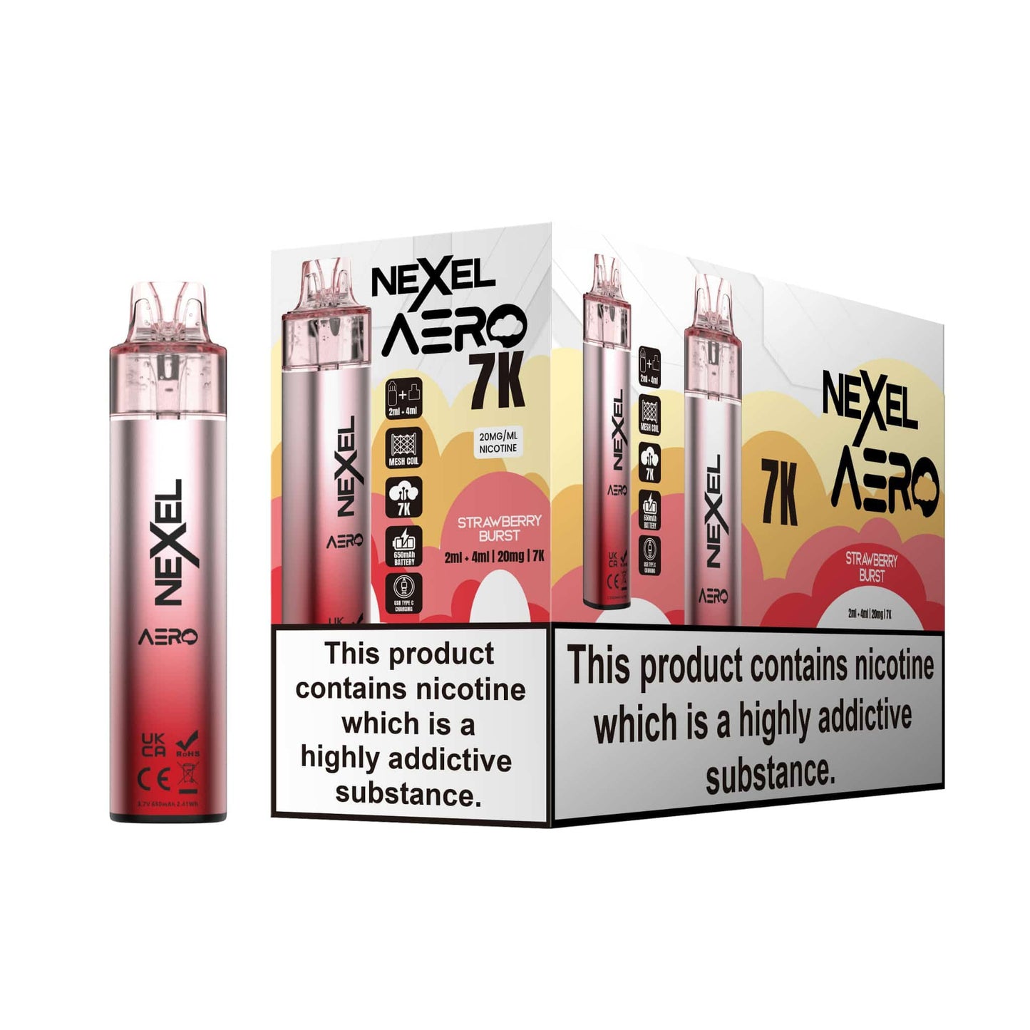 Image Of Nexel Aero 7k Prefilled Pod Vape Kit - Pack of 5