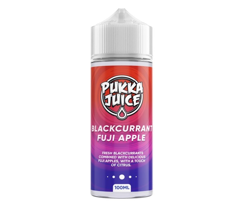 Pukka Juice 100ml Shortfill E-liquids-Blackcurrant Fuji Apple-vapeukwholesale