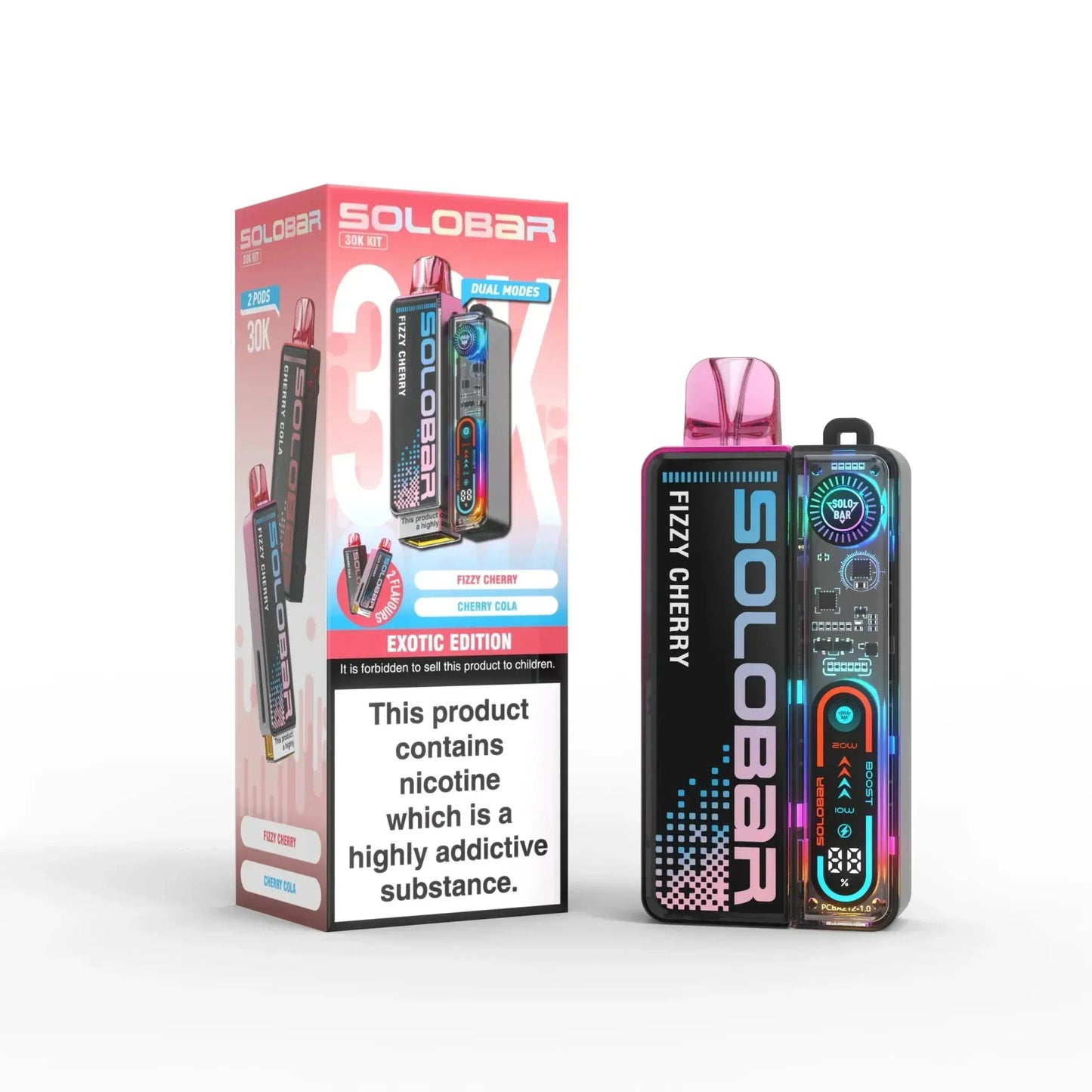 Image of Solo Bar Boost 30K Prefilled Vape Kit Box of 5, Flavour Comes in Exotic Edition